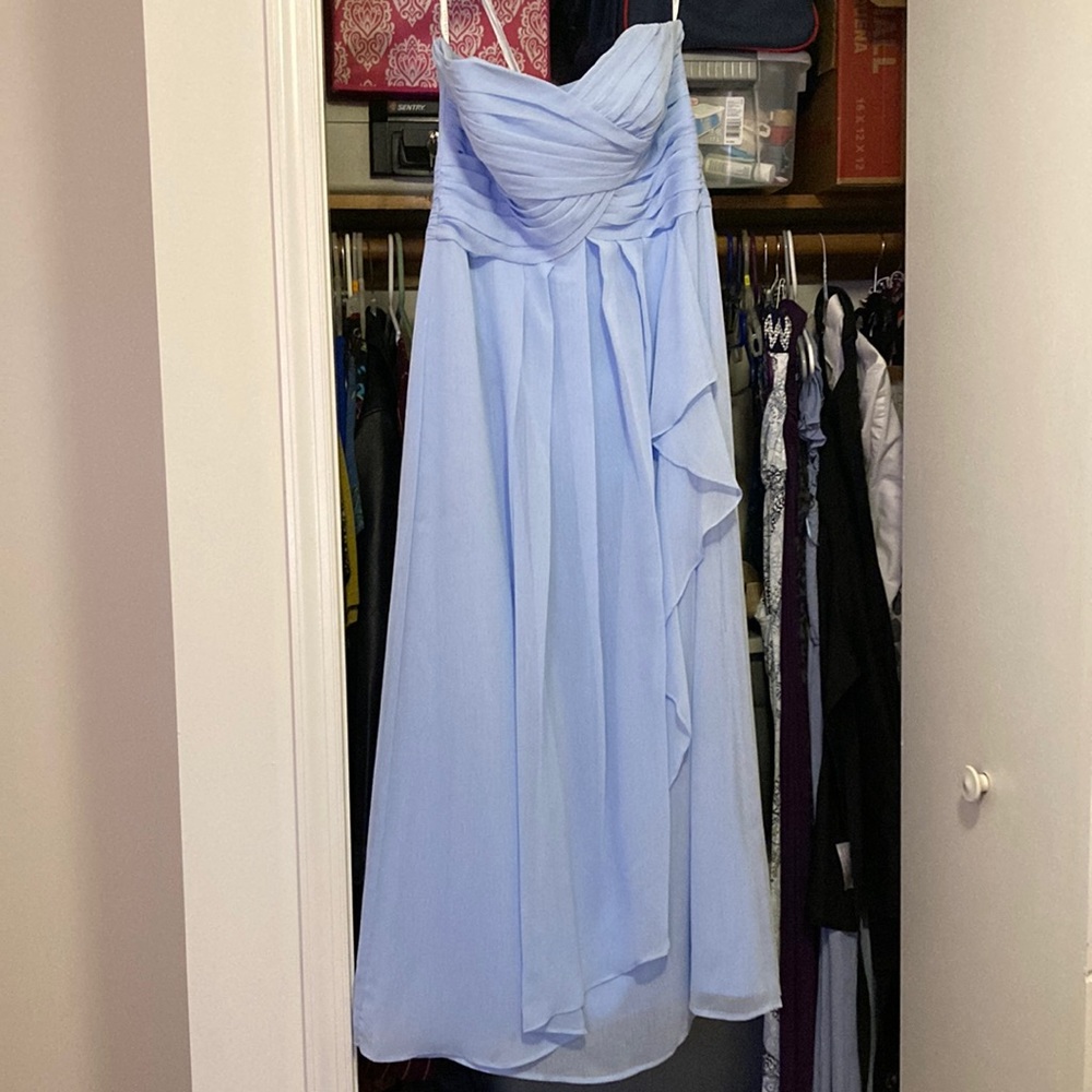 David’s Bridal strapless dress